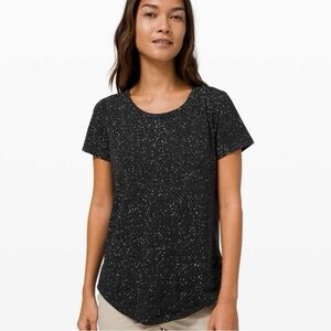 Lululemon Love Crew Black Speckled Top